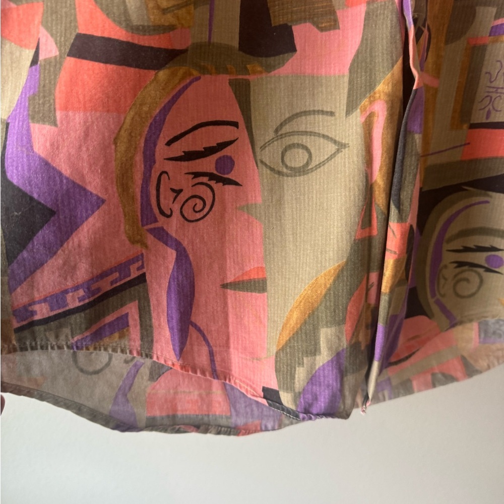 🎨 Vintage Colorful Abstract Button-Up Shirt – XL 🎨 - Picture 4 of 7